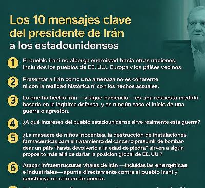 Carta del Dr. Pezeshkian presidente de Irán al pueblo de Estados Unidos
